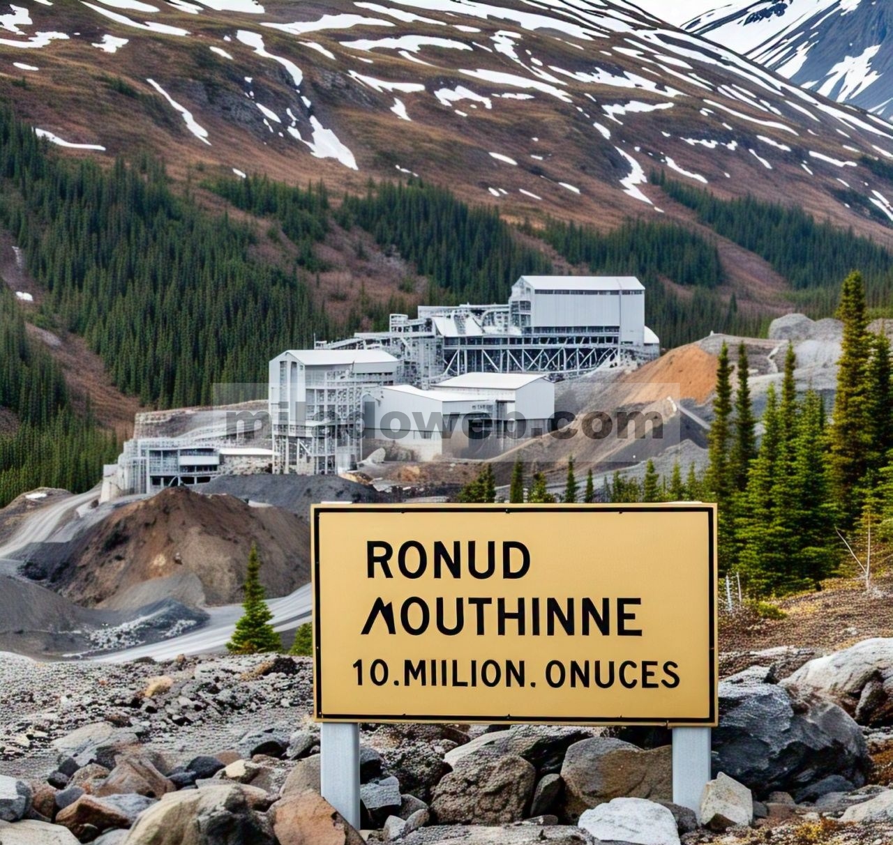 Tambang Round Mountain – 10 juta ons (cadangan)